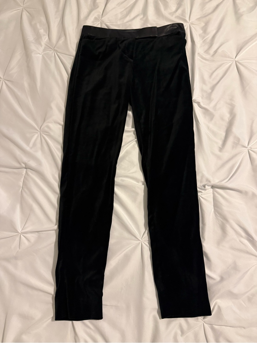 The Limited Black Velvet Skinny Pants